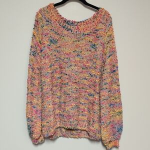 Multicolor Knit Women's Sweater